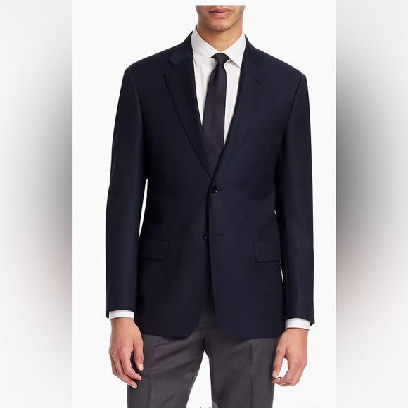 New NWOT Men’s Emporio Armani G-Line Two-Button Slim-Fit Blazer Sz 54 Dark Navy - Picture 1 of 8